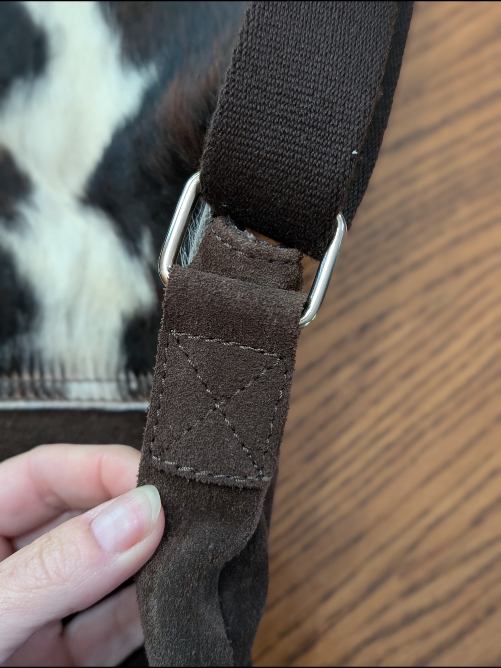 Cowhide Leather Crossbody Bag | Made in Italy Maurizio Taiuti Coastal Cowgirl - Picture 9 of 16